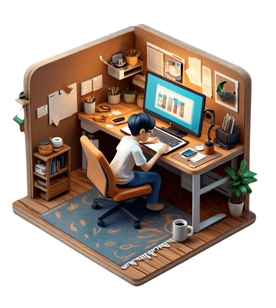 Main illustration representing innovation and community empowerment